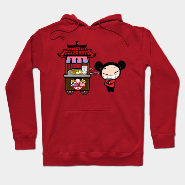 Would you like some Noodles time with Pucca? Hoodie by Celestial Crafts
